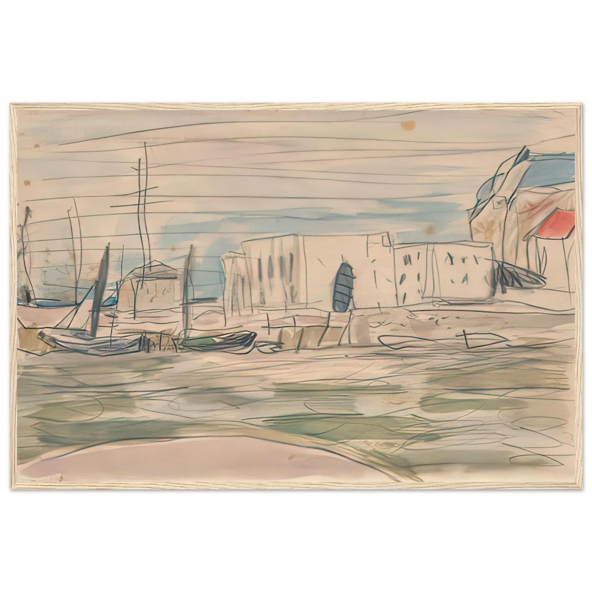 The Docks at Deauville Framed Poster | Pierre Bonnard Framed Prints Wall Art | Pierre Bonnard Shop