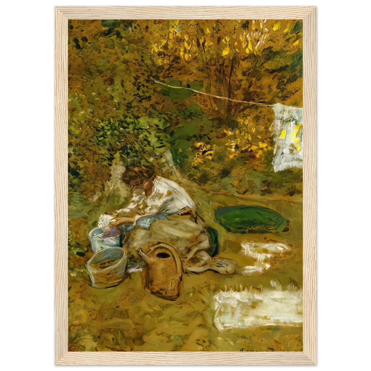 The Washing Framed Poster | Pierre Bonnard Framed Prints Wall Art | Pierre Bonnard Shop