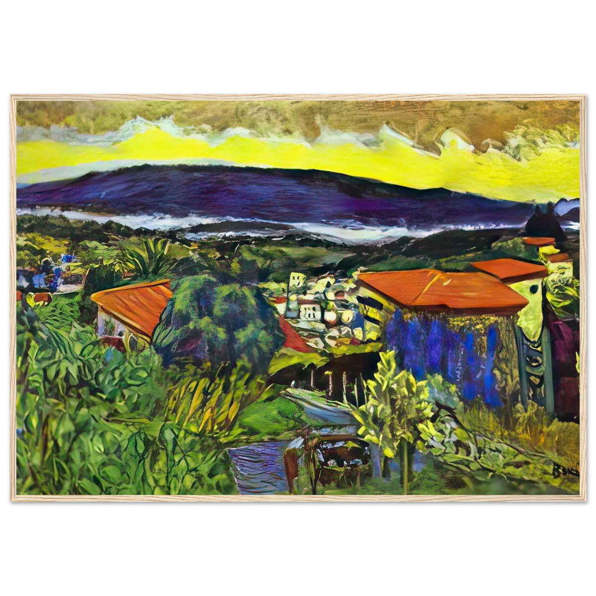 Red Roofs in Cannet Framed Poster | Pierre Bonnard Framed Prints Wall Art | Pierre Bonnard Shop