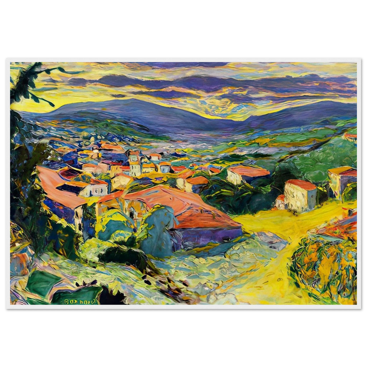 Landscape at Le Cannet Framed Poster | Pierre Bonnard Framed Prints Wall Art | Pierre Bonnard Shop