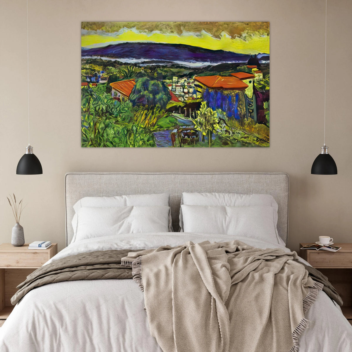 Red Roofs in Cannet Poster | Pierre Bonnard Poster | Pierre Bonnard Shop