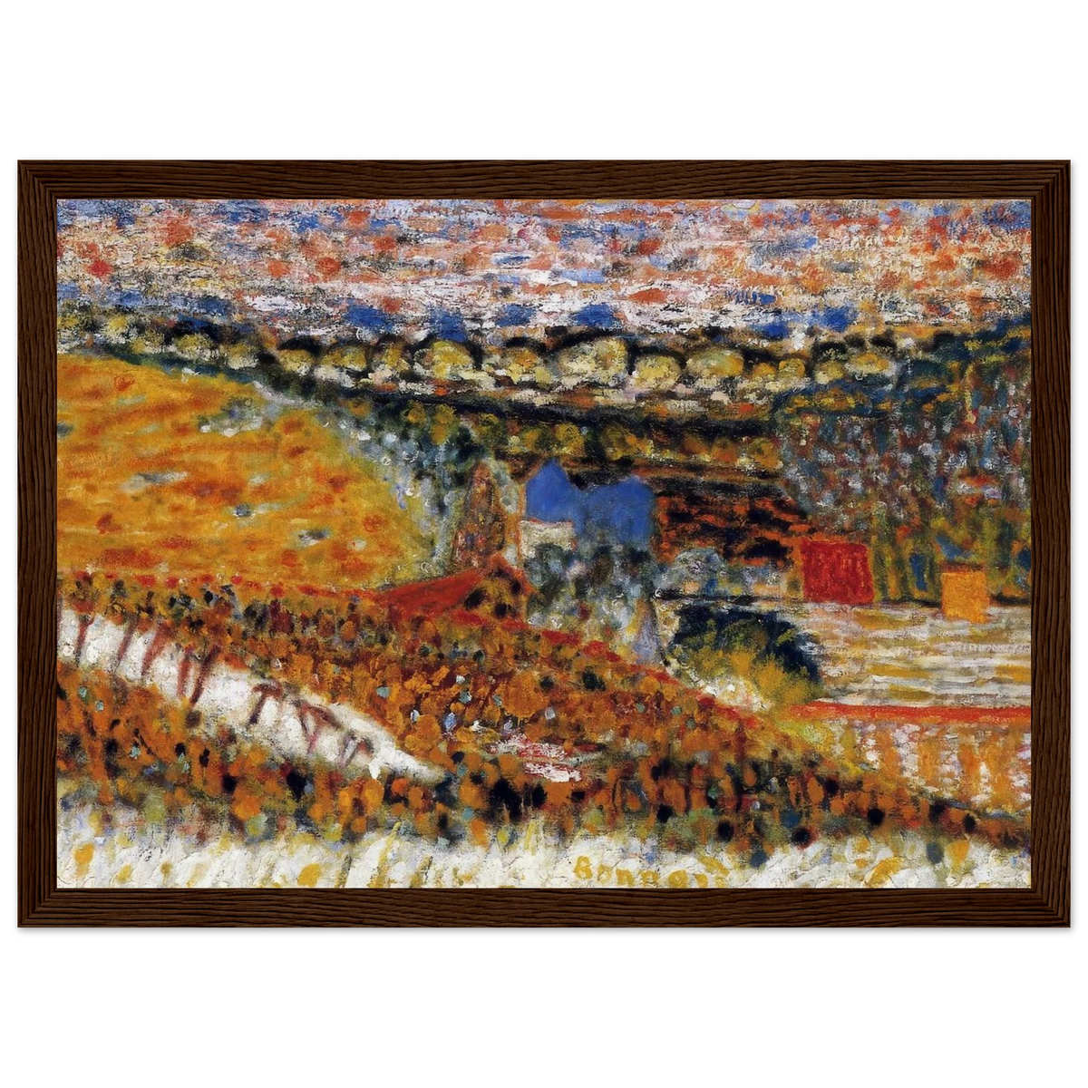 Autumn View Framed Poster | Pierre Bonnard Framed Prints Wall Art | Pierre Bonnard Shop