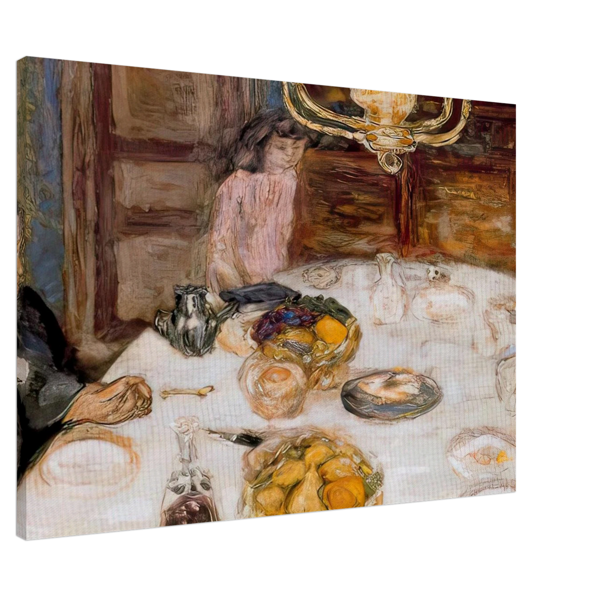 Lunch at Le Grand Lamps Canvas | Pierre Bonnard Canvas | Pierre Bonnard Shop