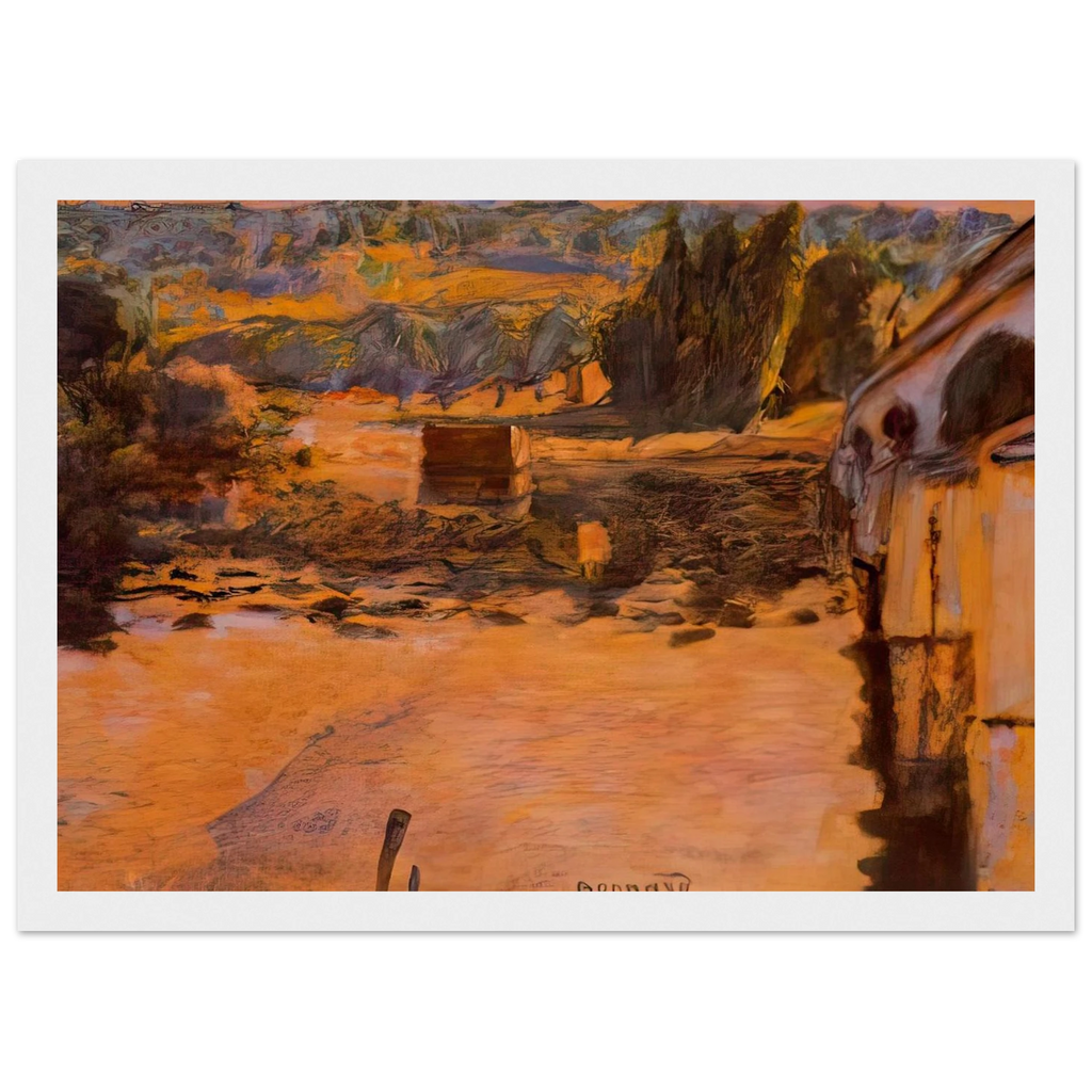 The Pont de Vernon Framed Poster | Pierre Bonnard Framed Prints Wall Art | Pierre Bonnard Shop