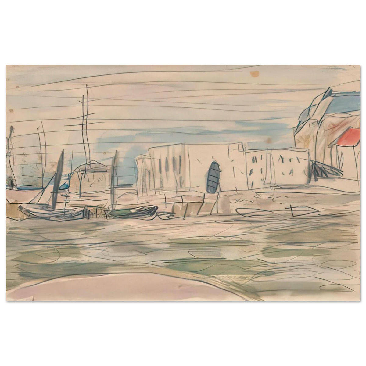 The Docks at Deauville Poster | Pierre Bonnard Poster | Pierre Bonnard Shop