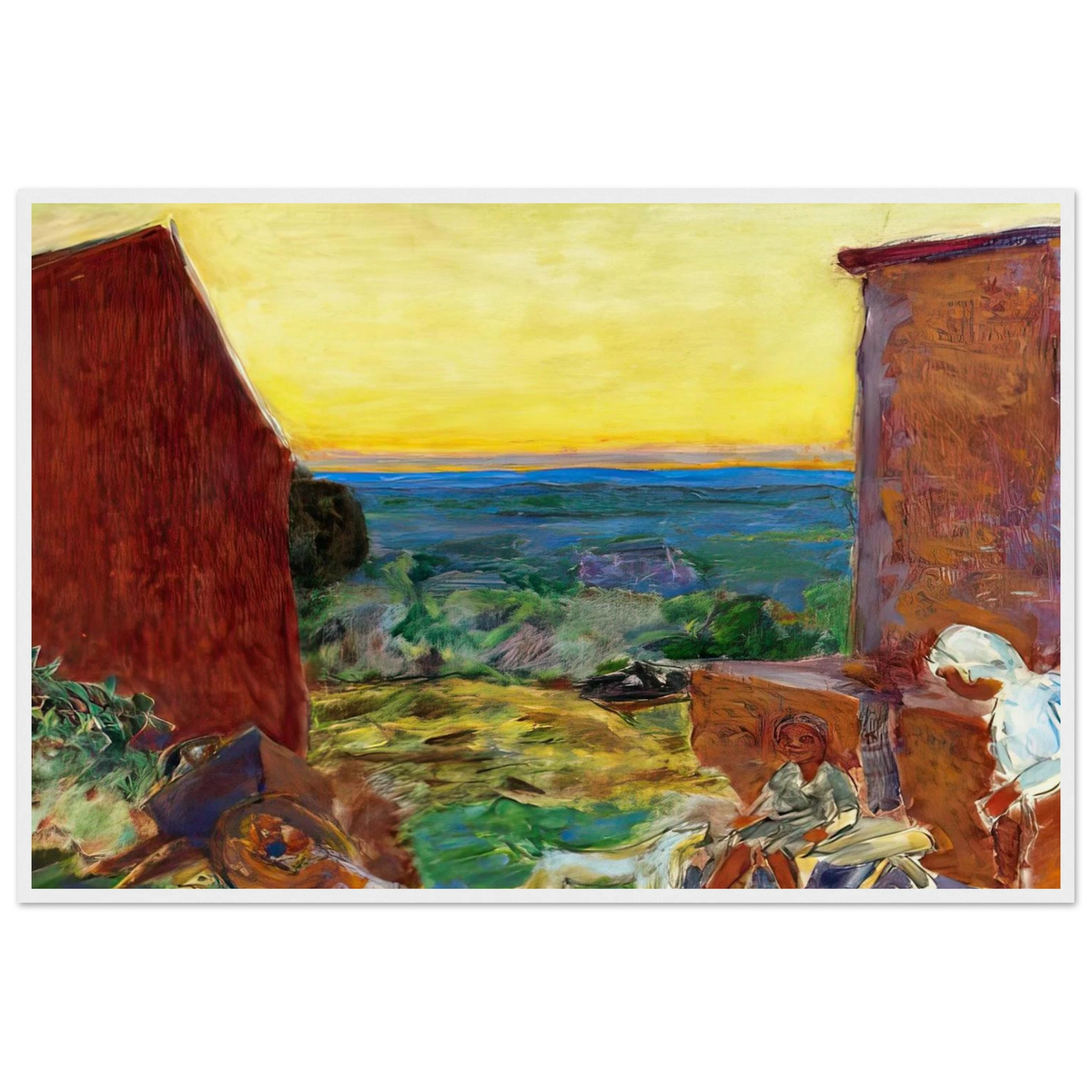 Landscape, Sunset Framed Poster | Pierre Bonnard Framed Prints Wall Art | Pierre Bonnard Shop
