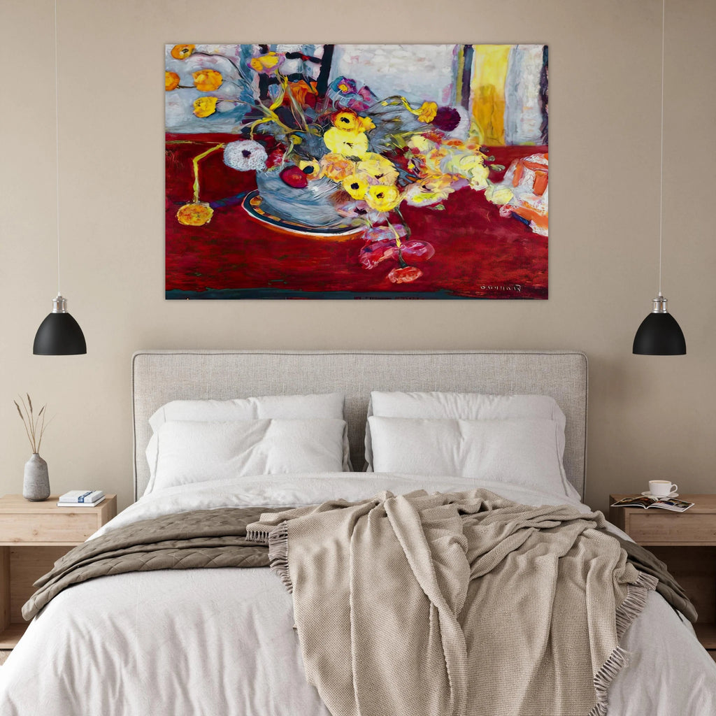 Flowers on a Red Carpet Poster | Pierre Bonnard Poster | Pierre Bonnard Shop