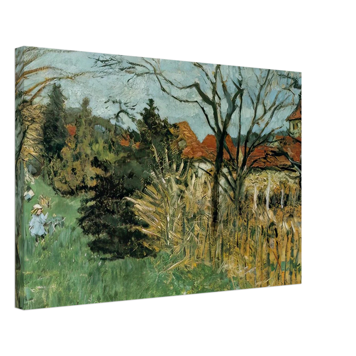 Girl with a Dog in the Park at Grand Lemps (also known as Dauphine) Canvas | Pierre Bonnard Canvas | Pierre Bonnard Shop