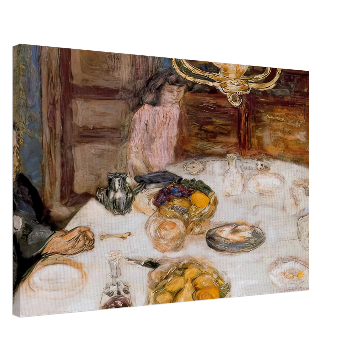 Lunch at Le Grand Lamps Canvas | Pierre Bonnard Canvas | Pierre Bonnard Shop
