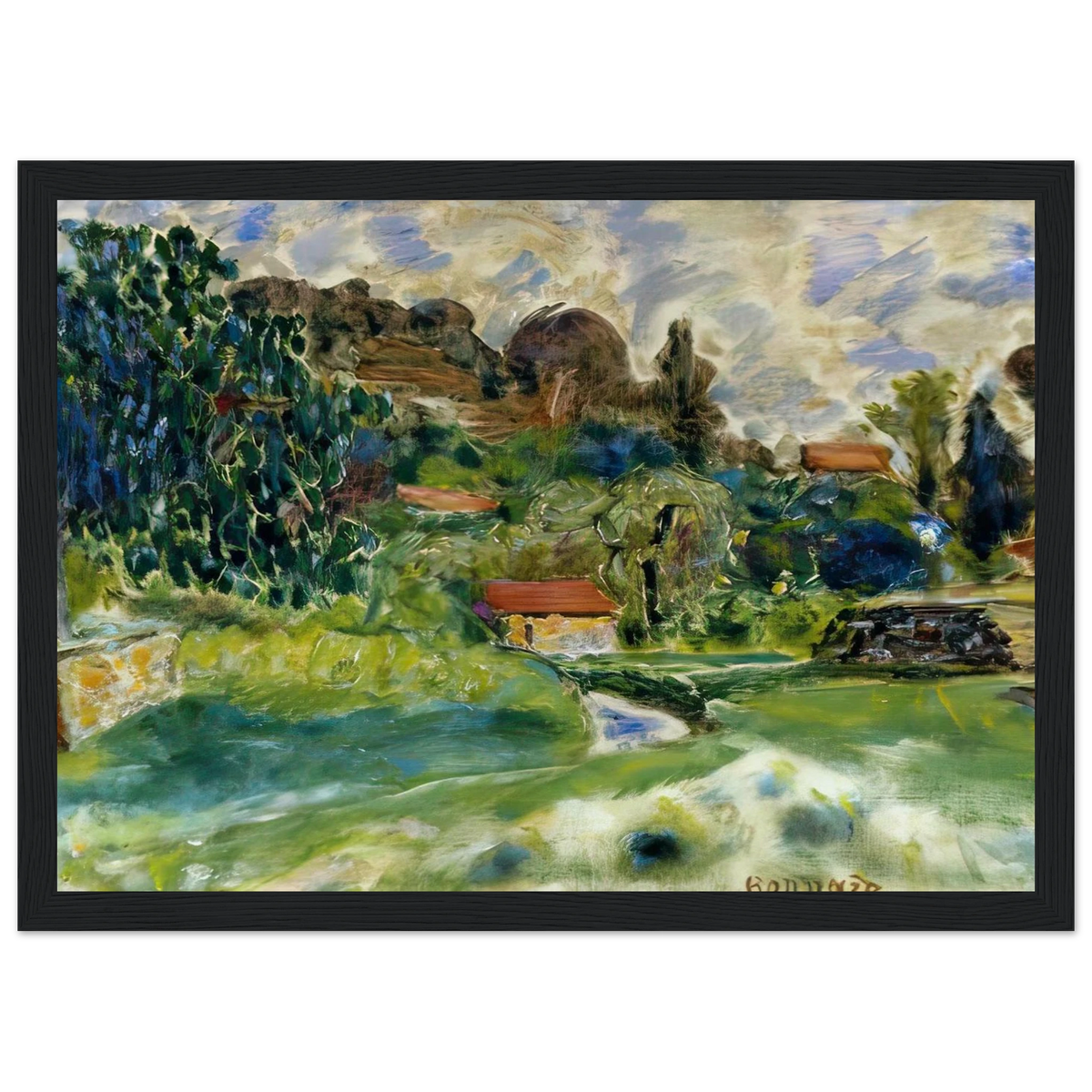 Cagnes Landscape Framed Poster | Pierre Bonnard Framed Prints Wall Art | Pierre Bonnard Shop