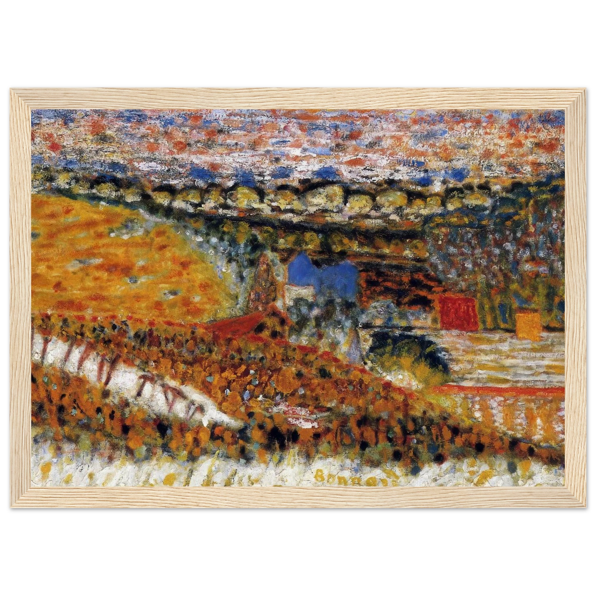 Autumn View Framed Poster | Pierre Bonnard Framed Prints Wall Art | Pierre Bonnard Shop