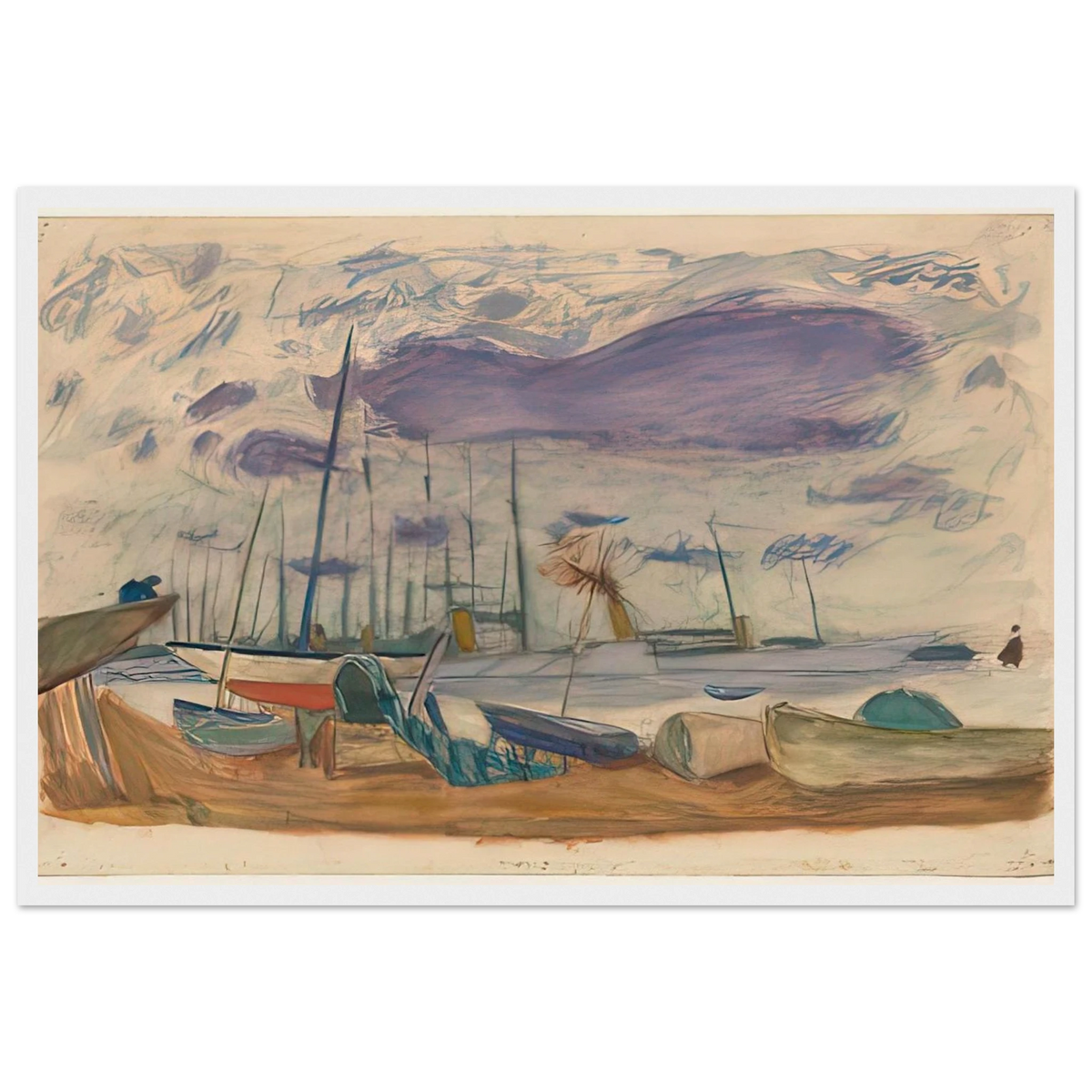 Le Port de Cannes Framed Poster | Pierre Bonnard Framed Prints Wall Art | Pierre Bonnard Shop