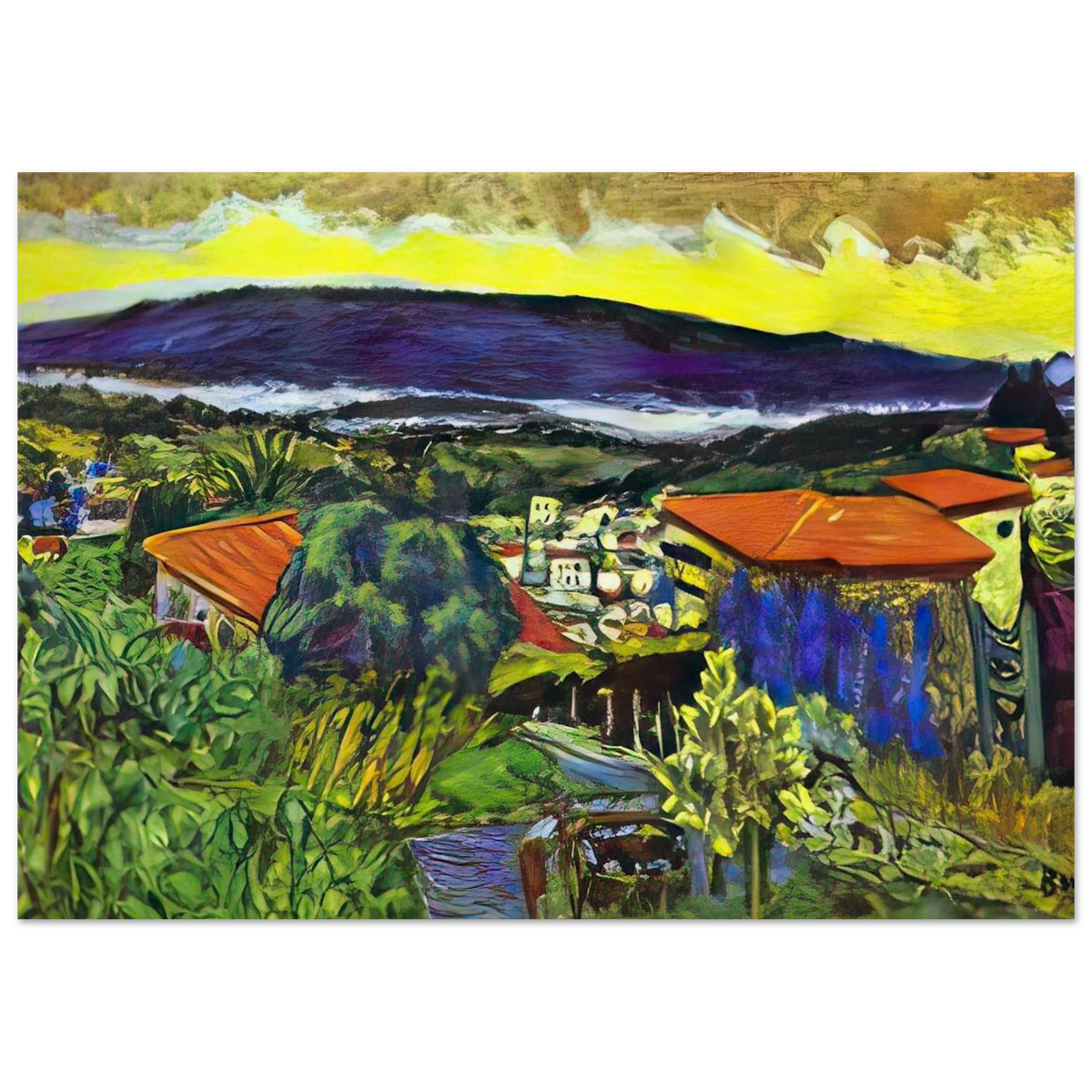 Red Roofs in Cannet Poster | Pierre Bonnard Poster | Pierre Bonnard Shop