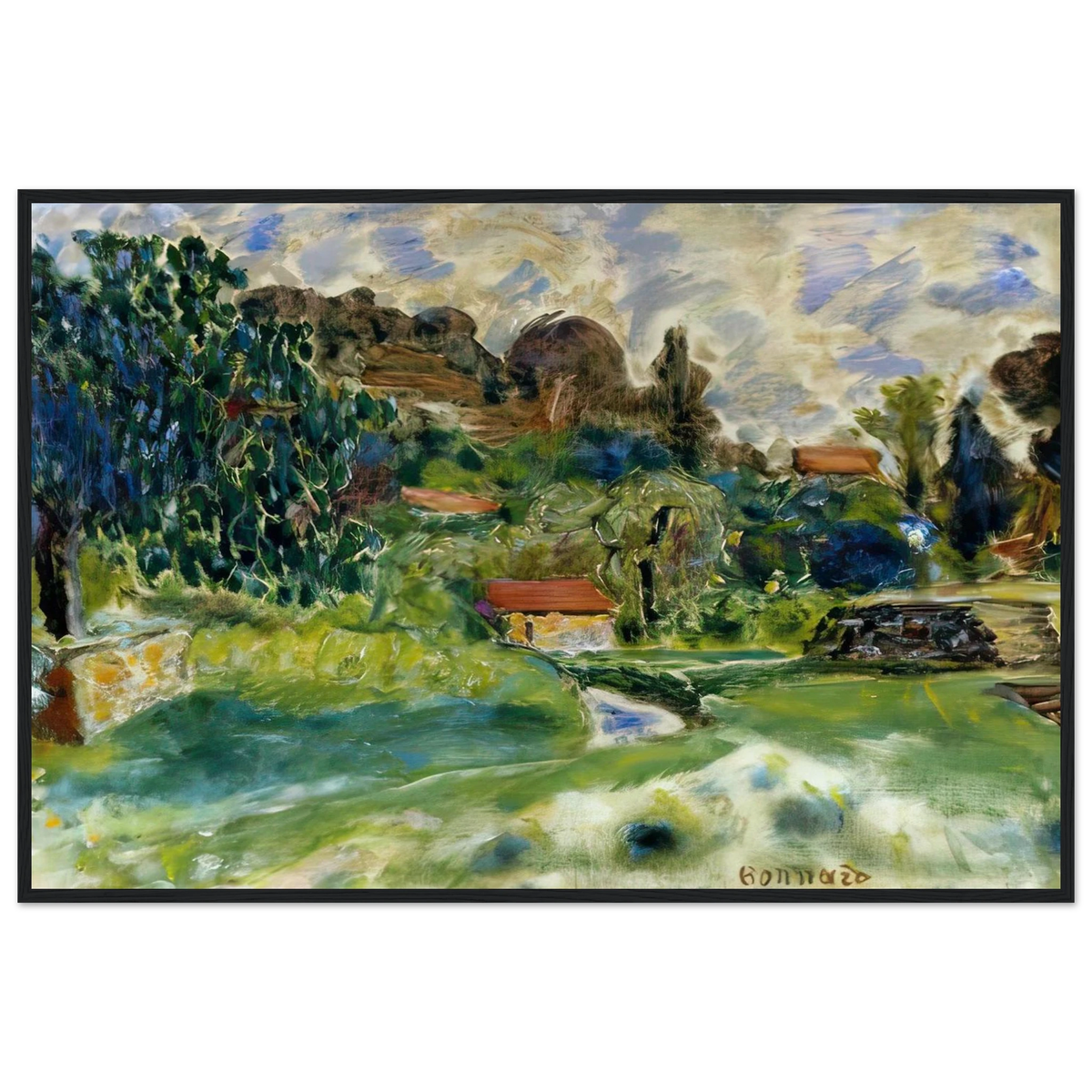 Cagnes Landscape Framed Poster | Pierre Bonnard Framed Prints Wall Art | Pierre Bonnard Shop