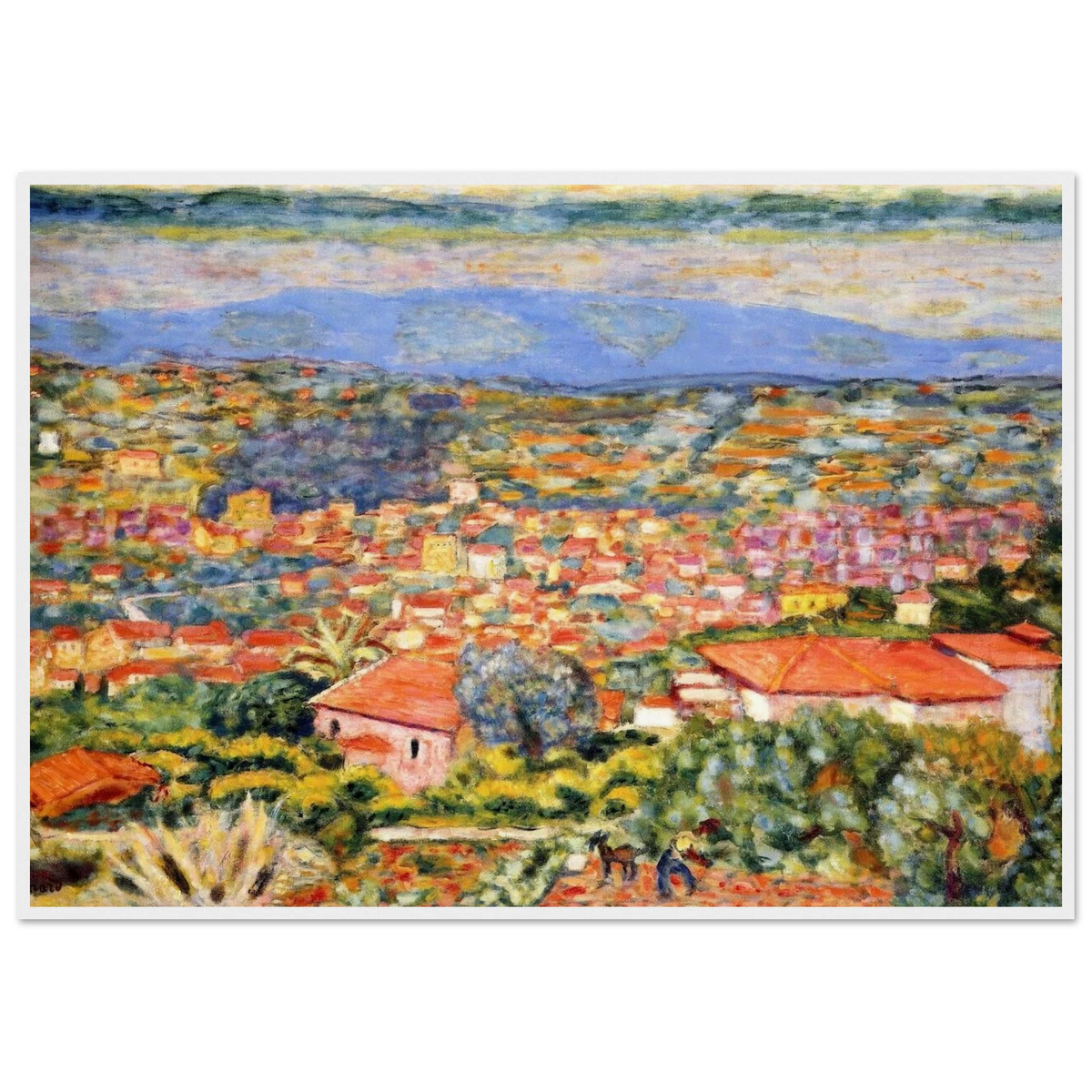 View of Le Cannet, Roofs Framed Poster | Pierre Bonnard Framed Prints Wall Art | Pierre Bonnard Shop