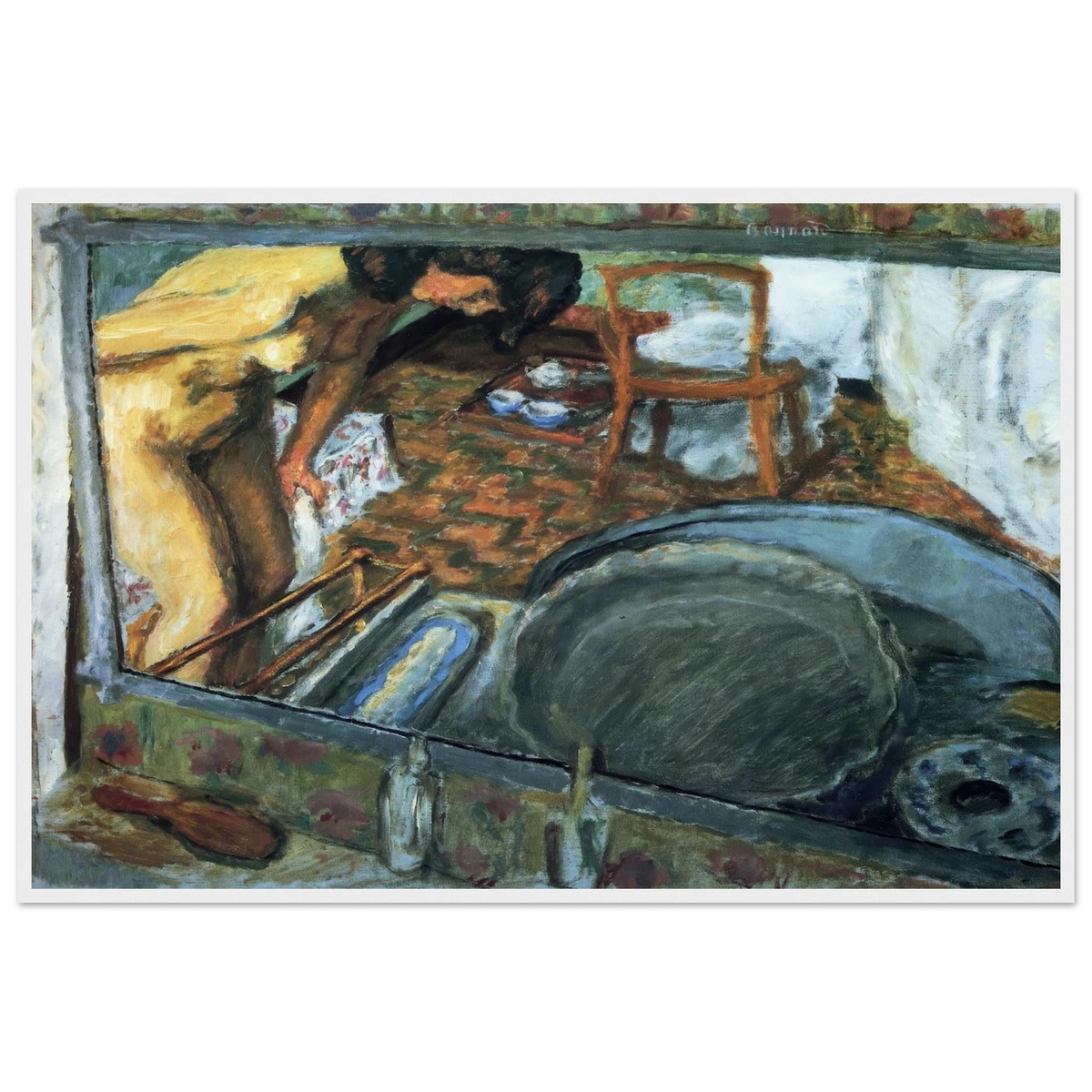 Tub in a Mirror Framed Poster | Pierre Bonnard Framed Prints Wall Art | Pierre Bonnard Shop