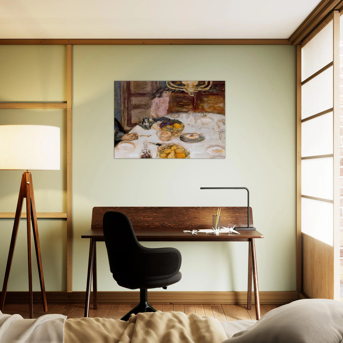 Lunch at Le Grand Lamps Canvas | Pierre Bonnard Canvas | Pierre Bonnard Shop