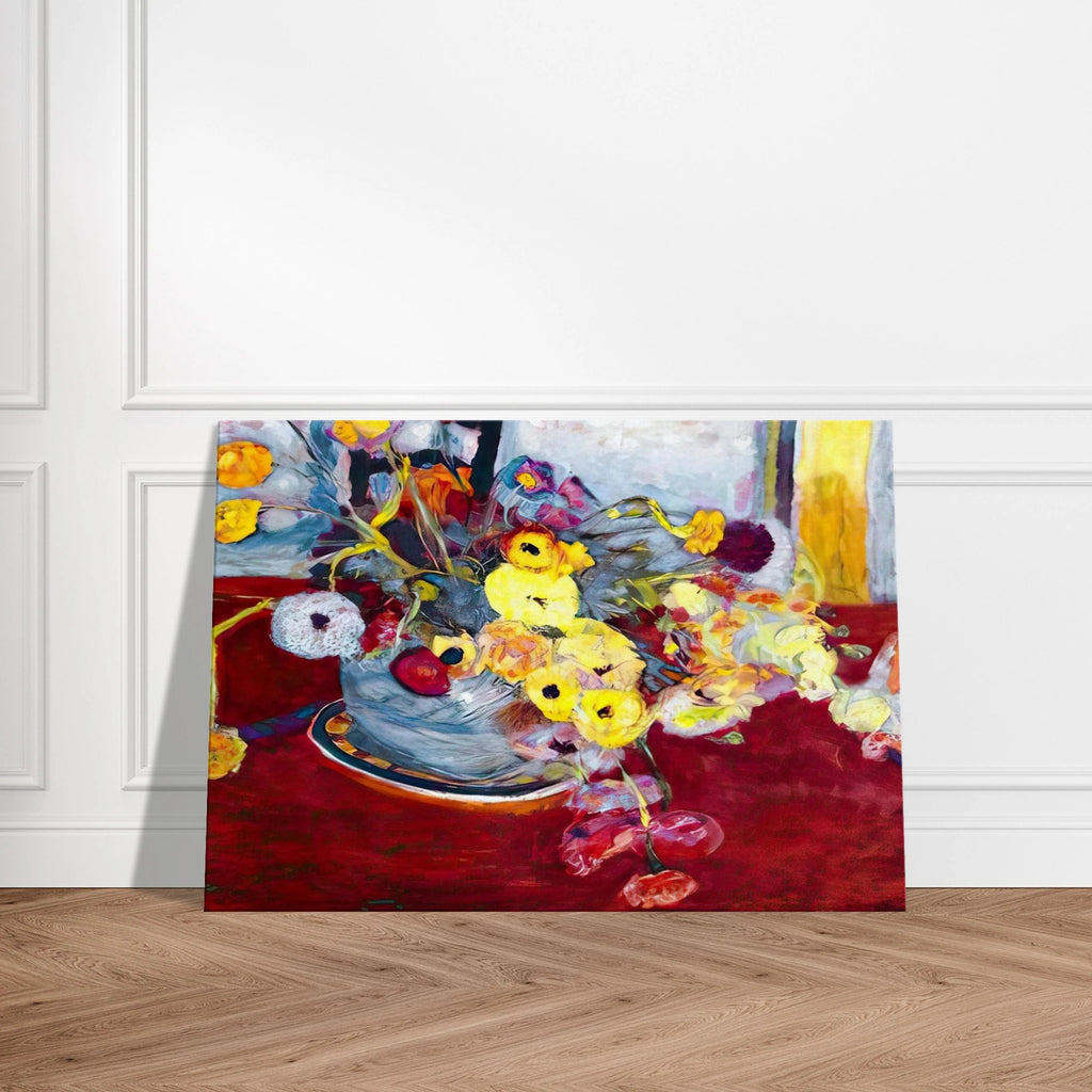 Flowers on a Red Carpet Canvas | Pierre Bonnard Canvas | Pierre Bonnard Shop