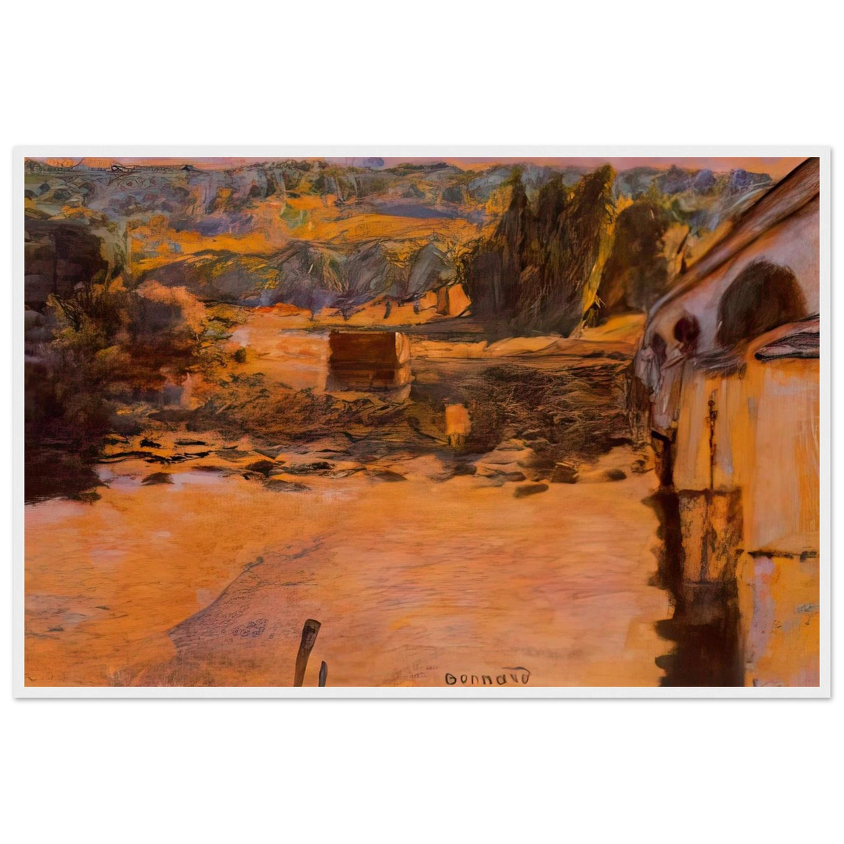 The Pont de Vernon Framed Poster | Pierre Bonnard Framed Prints Wall Art | Pierre Bonnard Shop