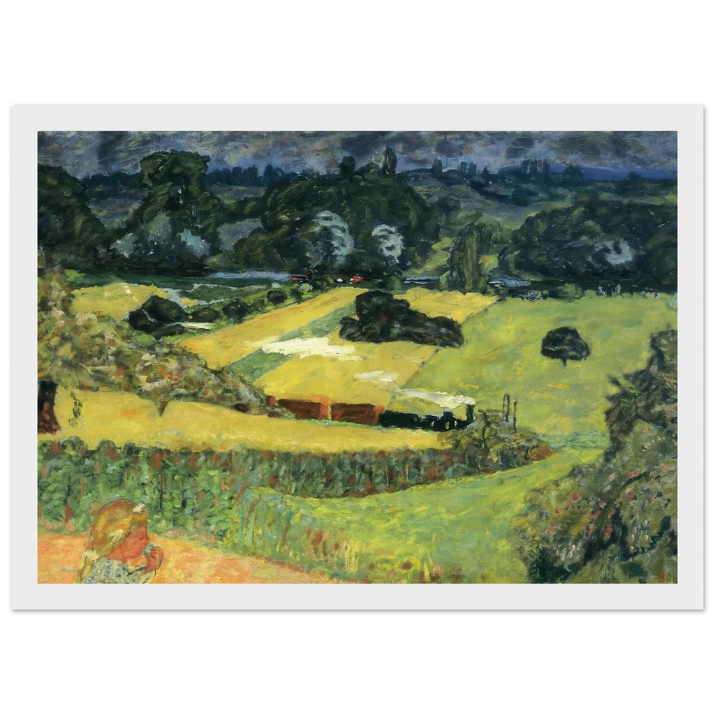 Landscape with freight train Framed Poster | Pierre Bonnard Framed Prints Wall Art | Pierre Bonnard Shop