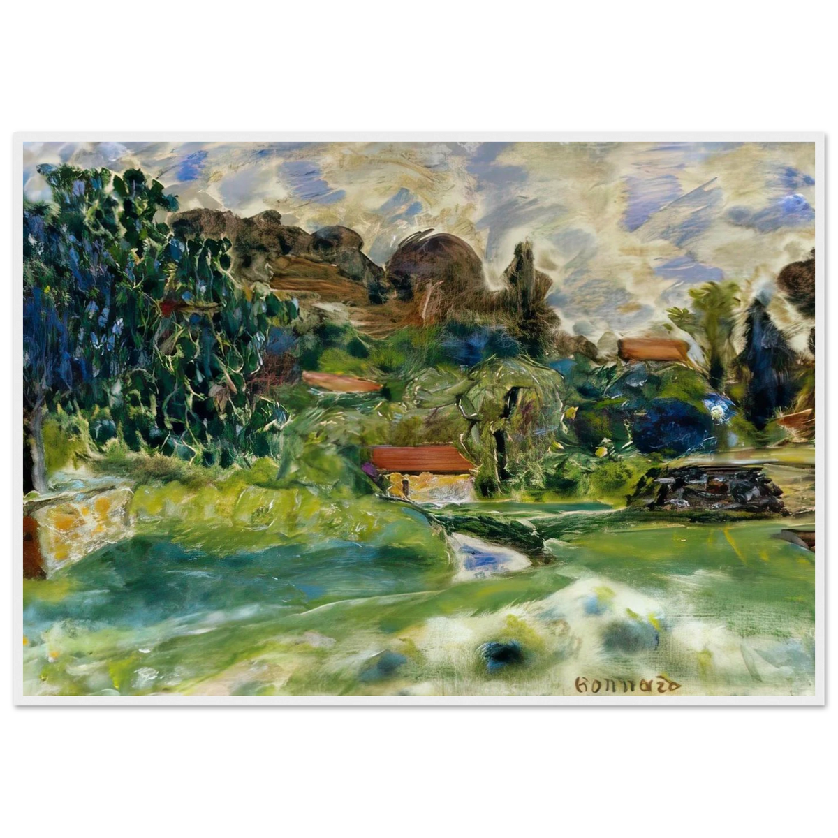 Cagnes Landscape Framed Poster | Pierre Bonnard Framed Prints Wall Art | Pierre Bonnard Shop