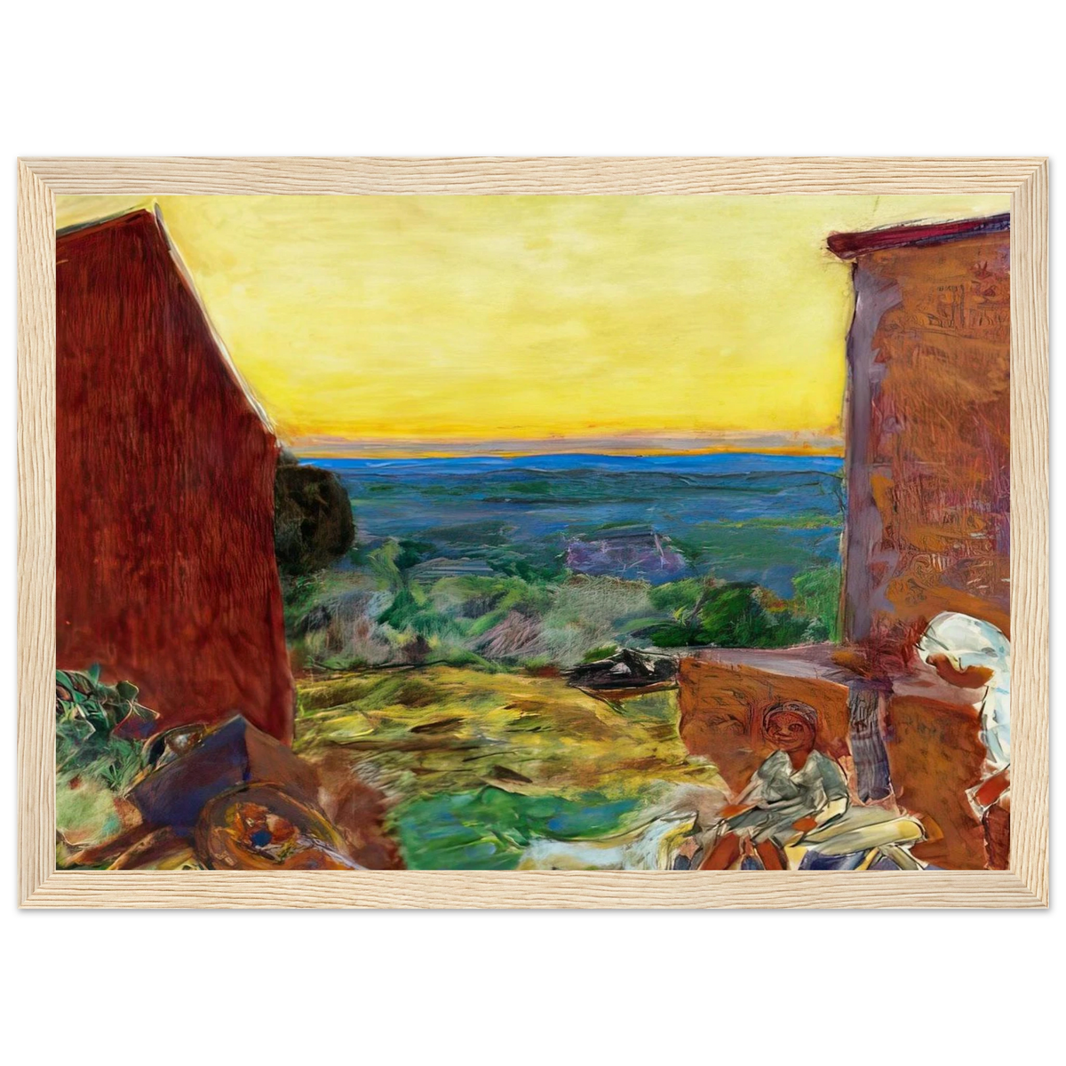 Landscape, Sunset Framed Poster | Pierre Bonnard Framed Prints Wall Art | Pierre Bonnard Shop