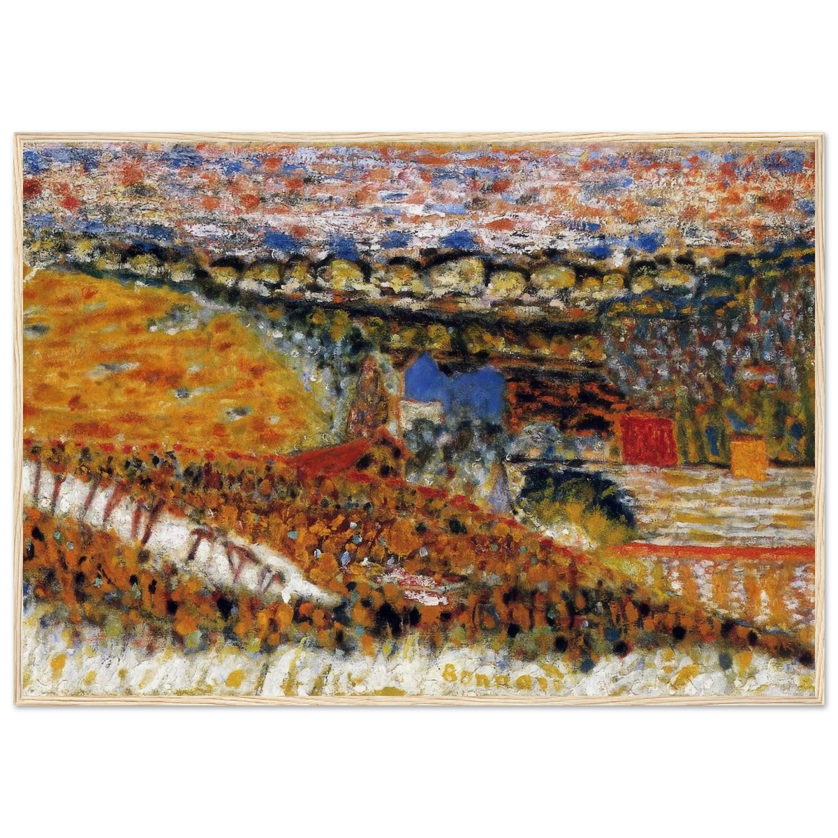 Autumn View Framed Poster | Pierre Bonnard Framed Prints Wall Art | Pierre Bonnard Shop