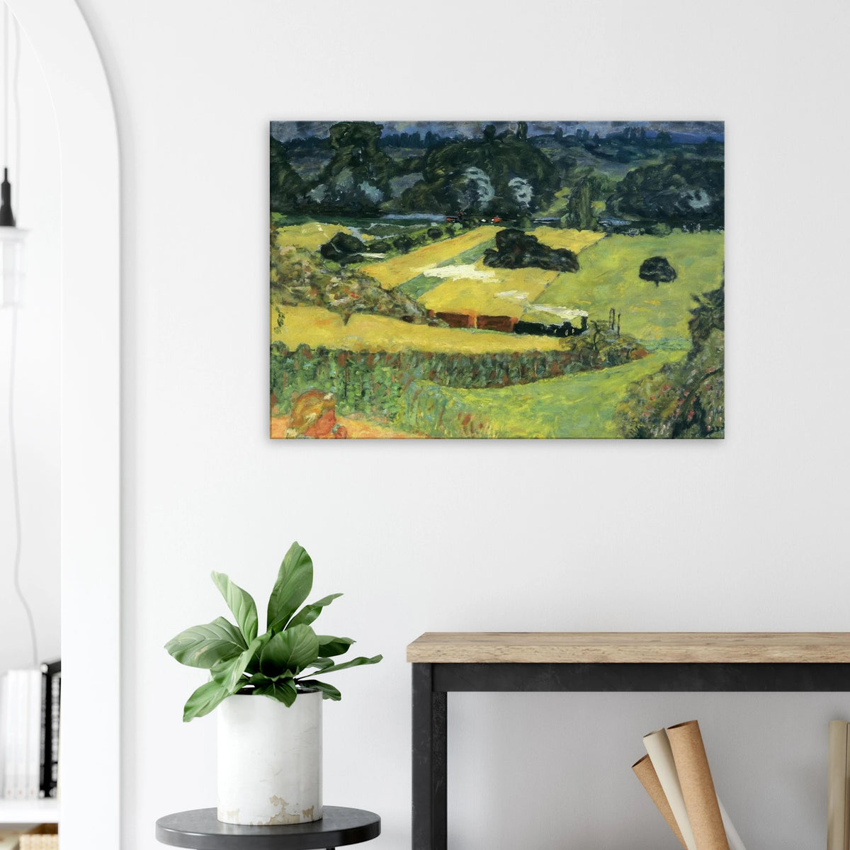 Landscape with freight train Canvas | Pierre Bonnard Canvas | Pierre Bonnard Shop