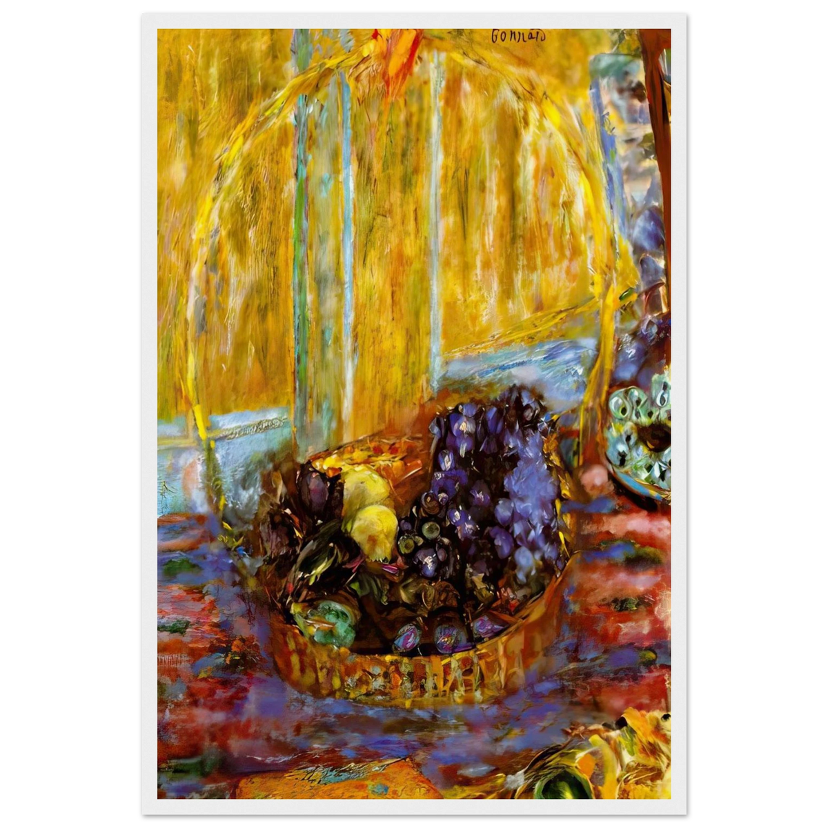 Fruit Basket Framed Poster | Pierre Bonnard Framed Prints Wall Art | Pierre Bonnard Shop