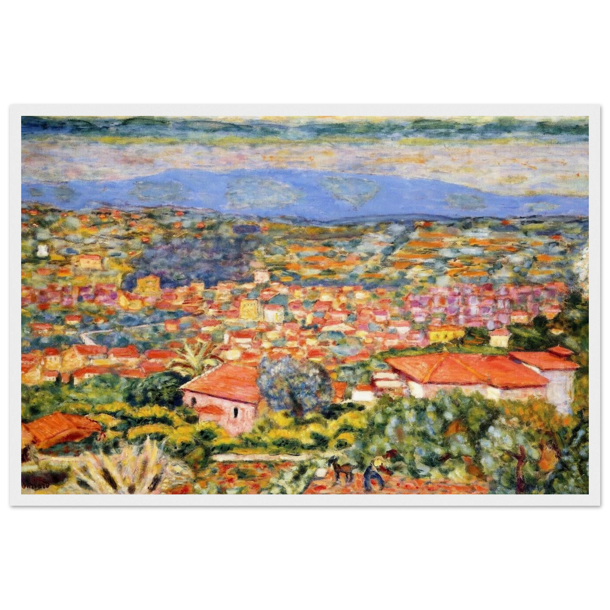 View of Le Cannet, Roofs Framed Poster | Pierre Bonnard Framed Prints Wall Art | Pierre Bonnard Shop