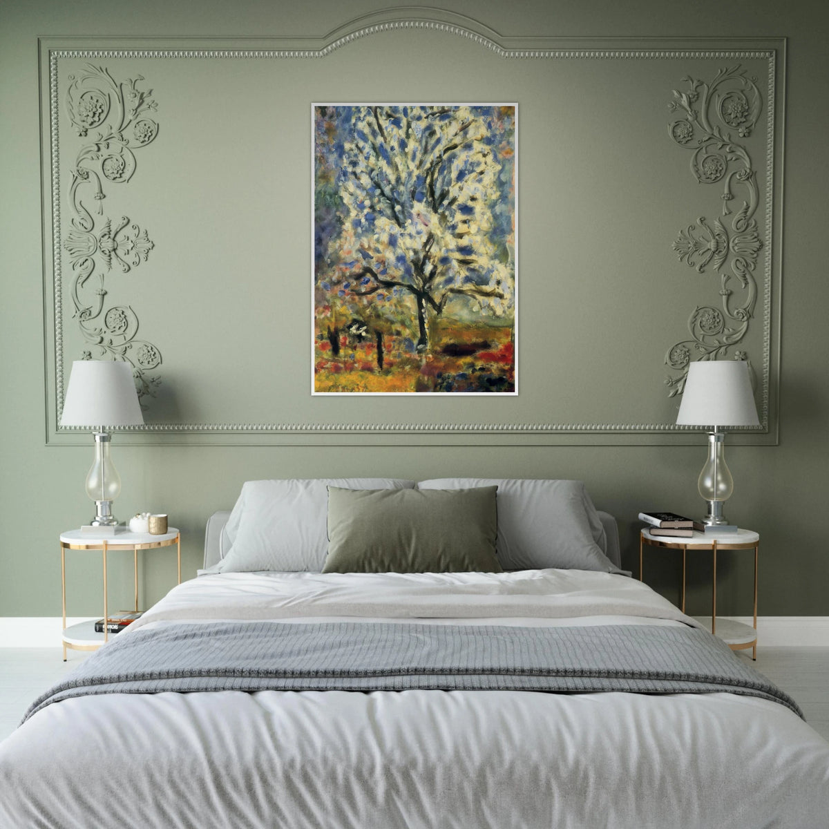 The almond tree in blossom Framed Poster | Pierre Bonnard Framed Prints Wall Art | Pierre Bonnard Shop