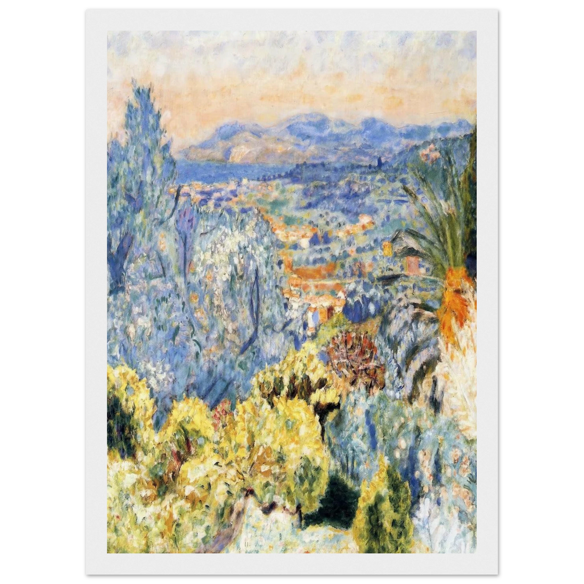 The Cote d'Azur Framed Poster | Pierre Bonnard Framed Prints Wall Art | Pierre Bonnard Shop