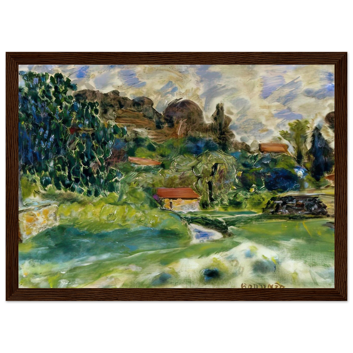 Cagnes Landscape Framed Poster | Pierre Bonnard Framed Prints Wall Art | Pierre Bonnard Shop