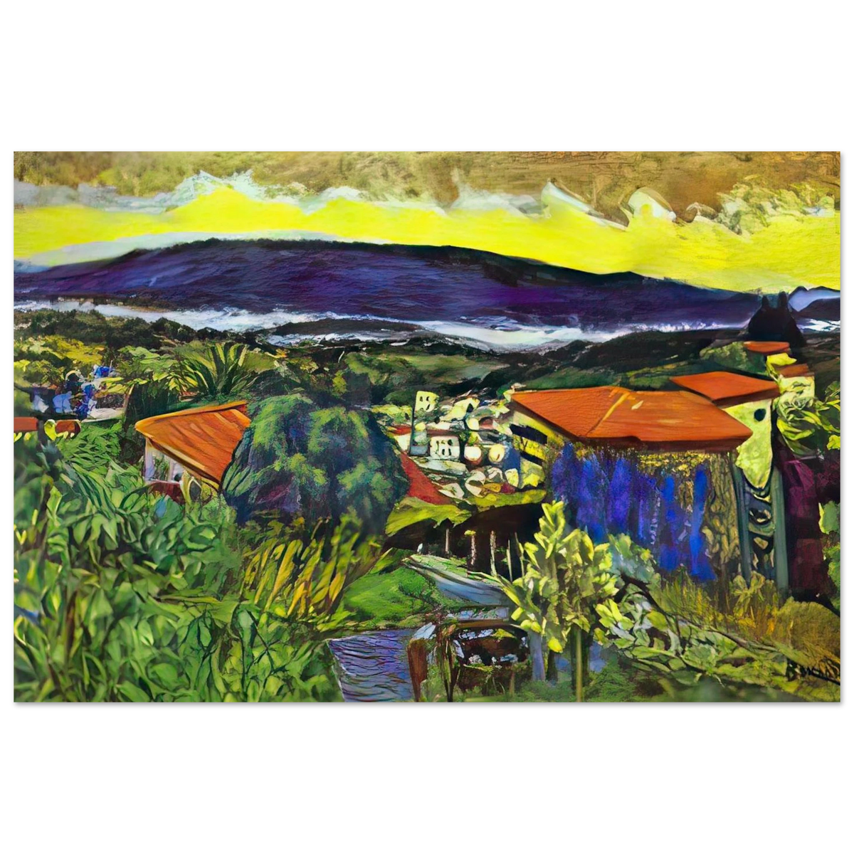 Red Roofs in Cannet Poster | Pierre Bonnard Poster | Pierre Bonnard Shop