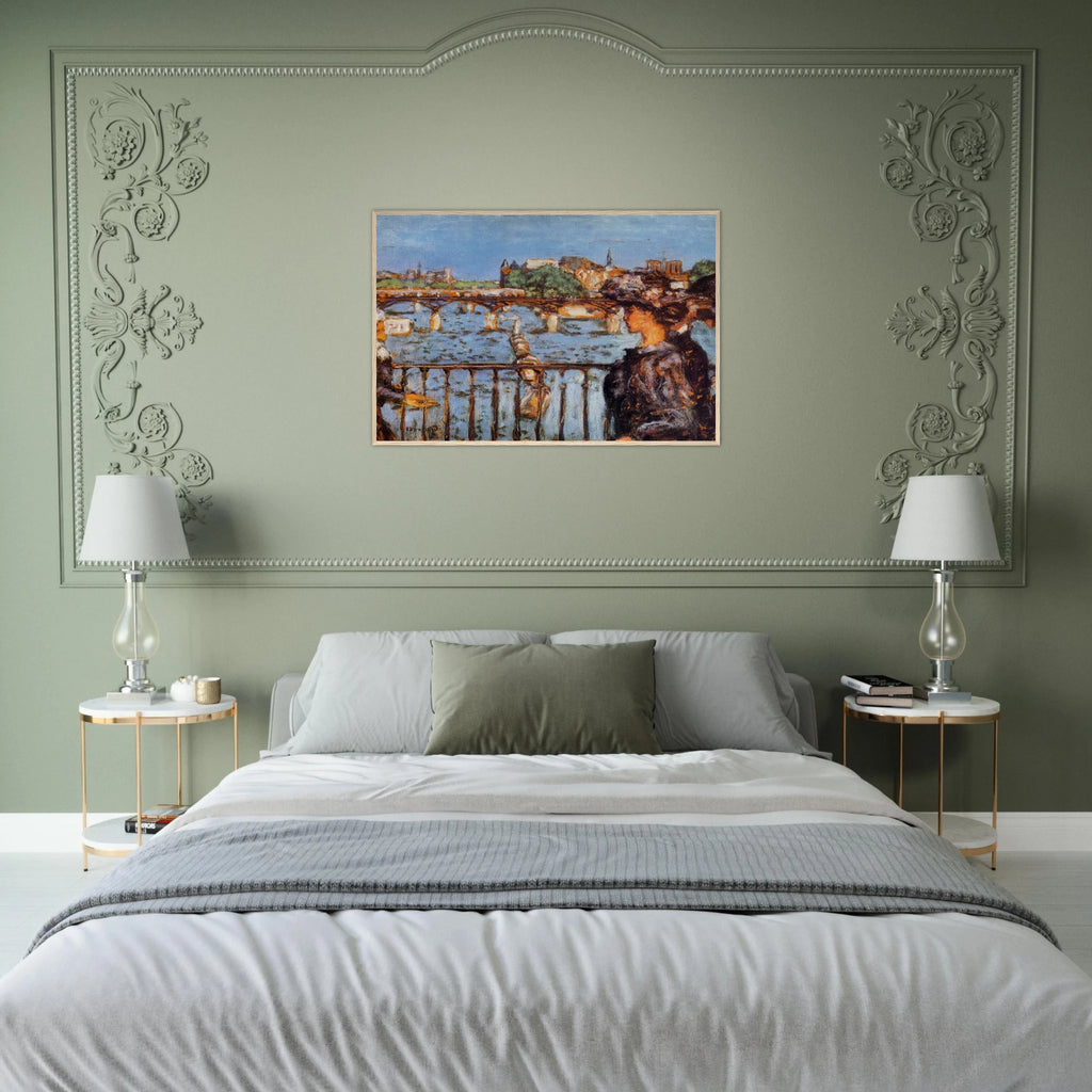 The Pont des Arts Framed Poster | Pierre Bonnard Framed Prints Wall Art | Pierre Bonnard Shop