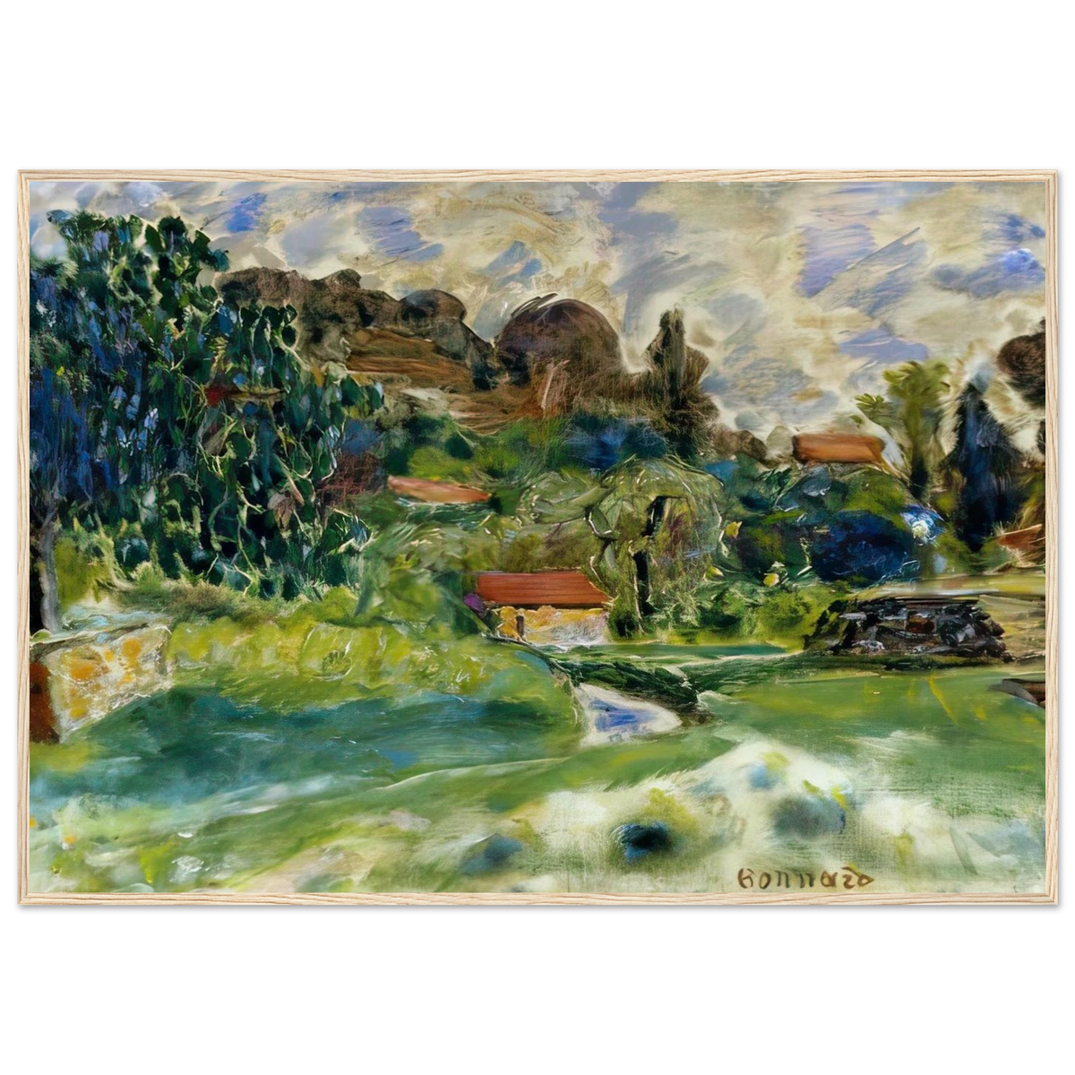 Cagnes Landscape Framed Poster | Pierre Bonnard Framed Prints Wall Art | Pierre Bonnard Shop