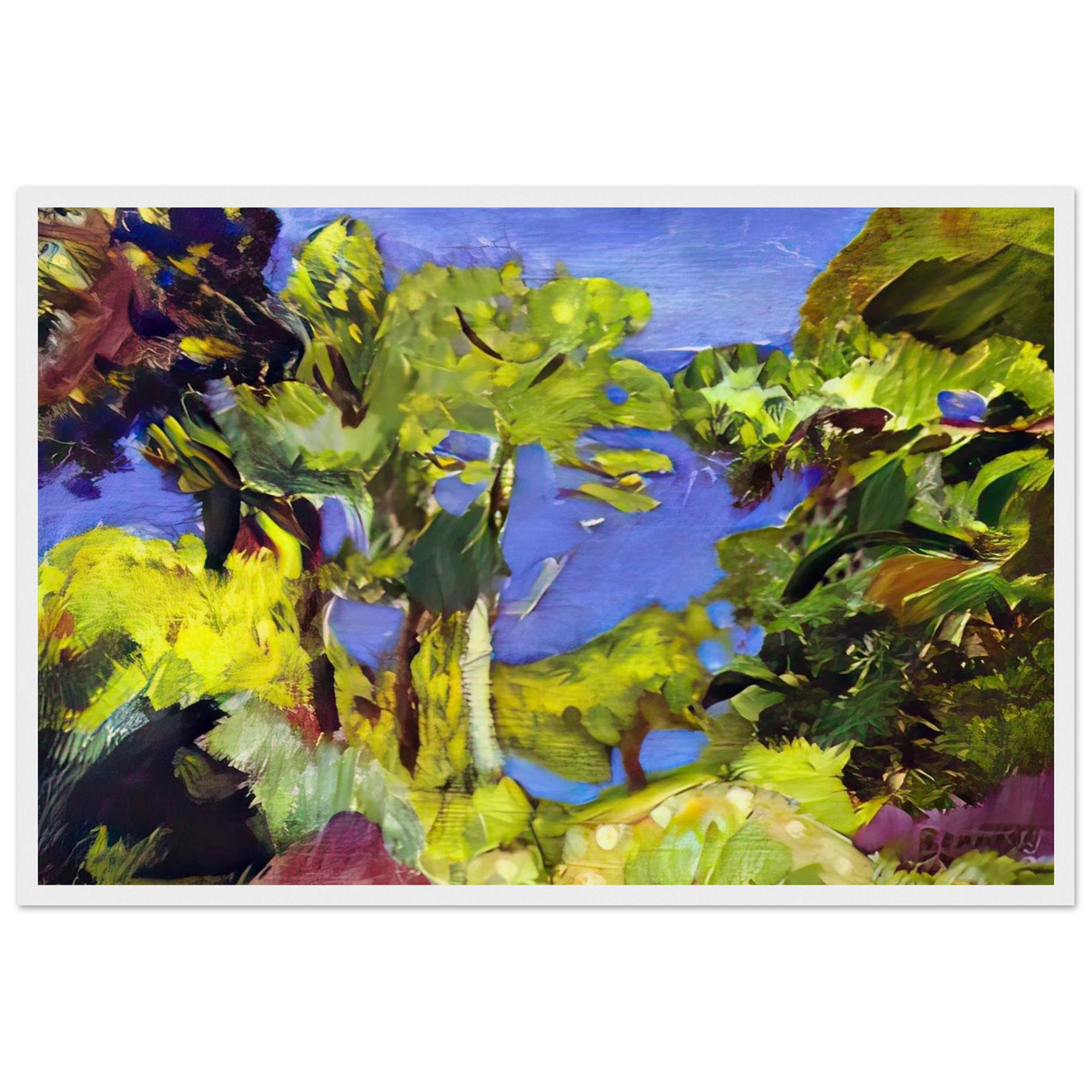 Landscape of Cote d Azur Framed Poster | Pierre Bonnard Framed Prints Wall Art | Pierre Bonnard Shop