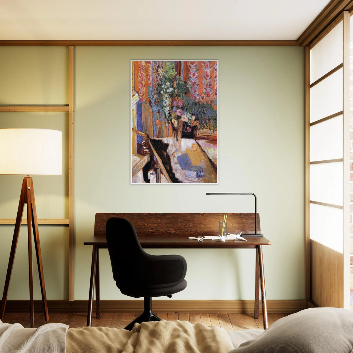 Interior with Flowers Framed Poster | Pierre Bonnard Framed Prints Wall Art | Pierre Bonnard Shop