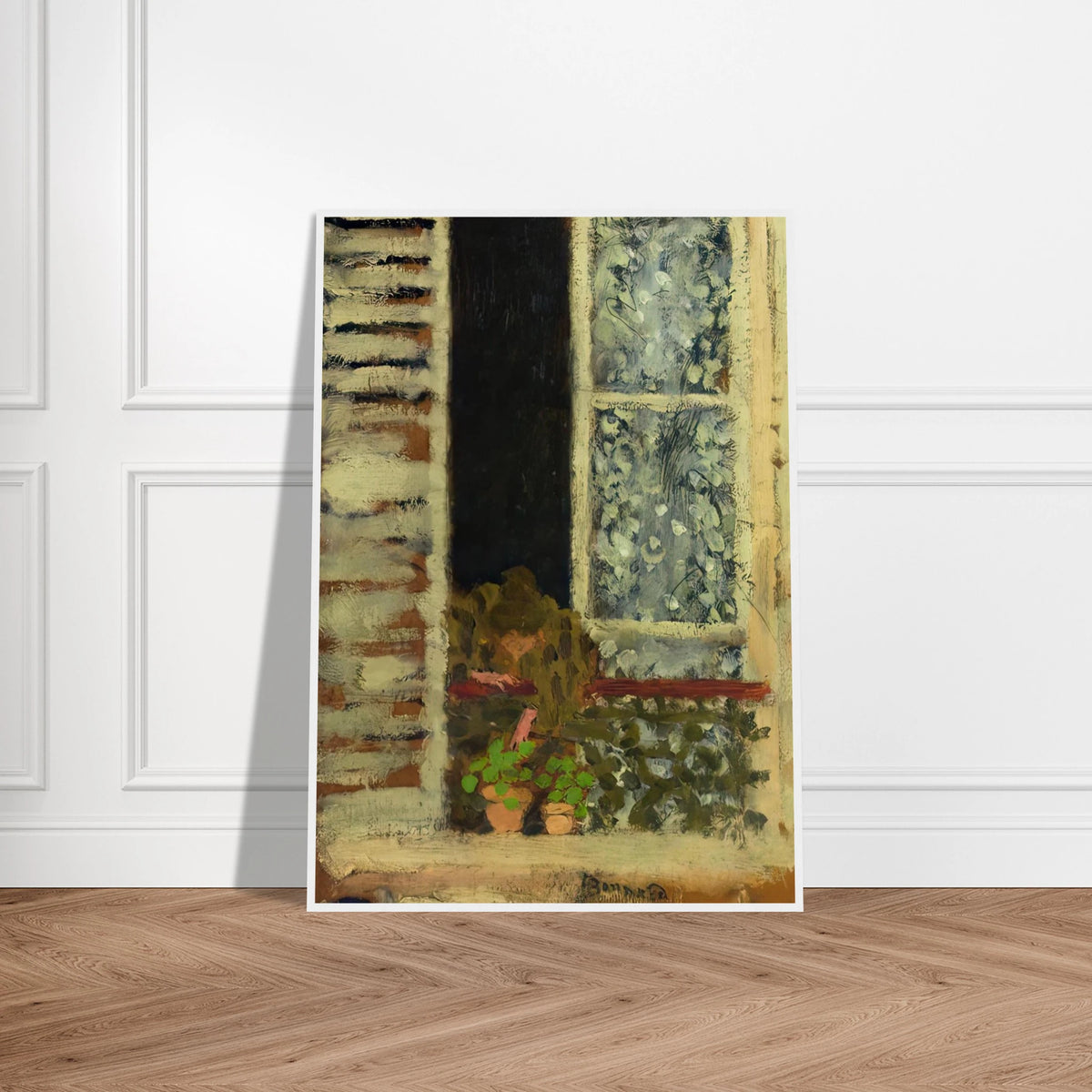 Woman at Her Window Framed Poster | Pierre Bonnard Framed Prints Wall Art | Pierre Bonnard Shop
