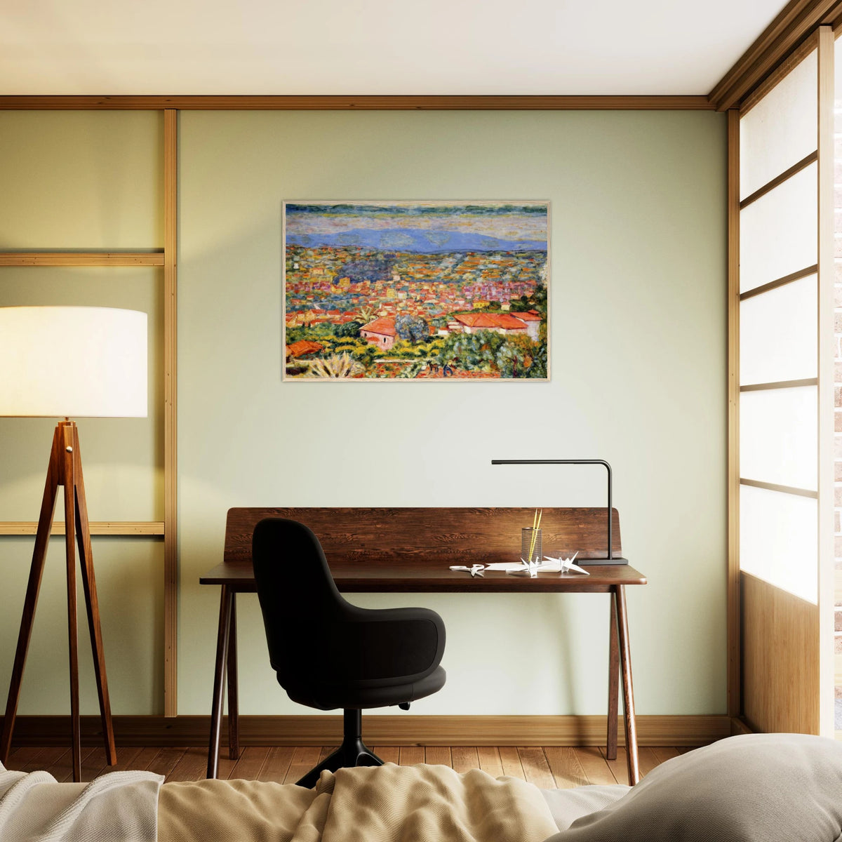 View of Le Cannet, Roofs Framed Poster | Pierre Bonnard Framed Prints Wall Art | Pierre Bonnard Shop