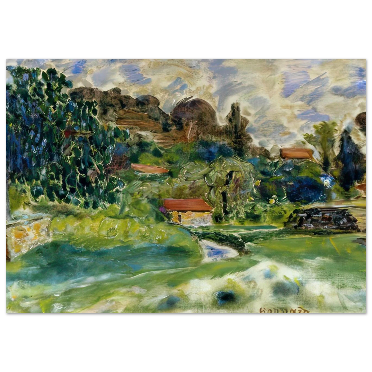 Cagnes Landscape Poster | Pierre Bonnard Poster | Pierre Bonnard Shop
