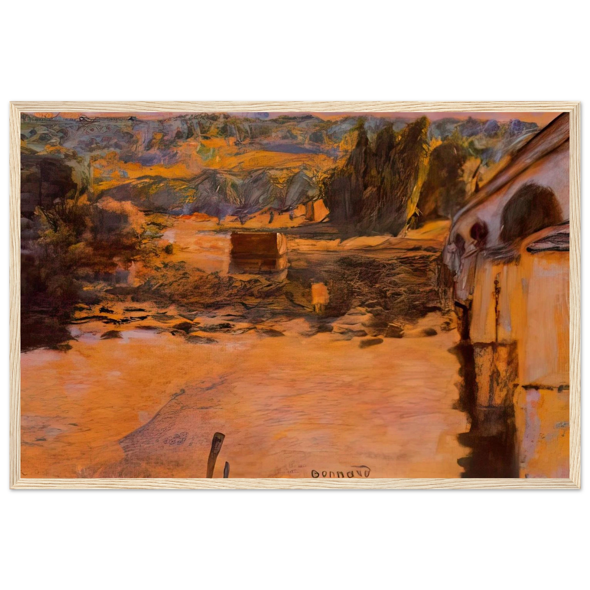 The Pont de Vernon Framed Poster | Pierre Bonnard Framed Prints Wall Art | Pierre Bonnard Shop