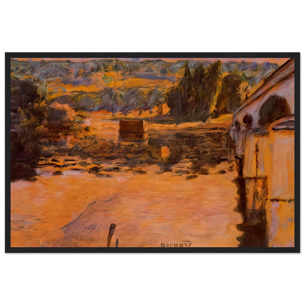 The Pont de Vernon Framed Poster | Pierre Bonnard Framed Prints Wall Art | Pierre Bonnard Shop