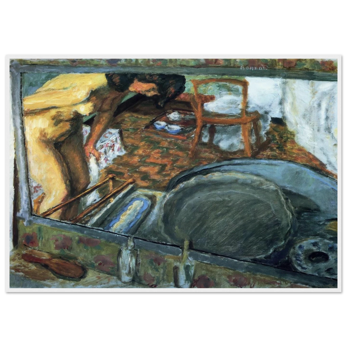 Tub in a Mirror Framed Poster | Pierre Bonnard Framed Prints Wall Art | Pierre Bonnard Shop