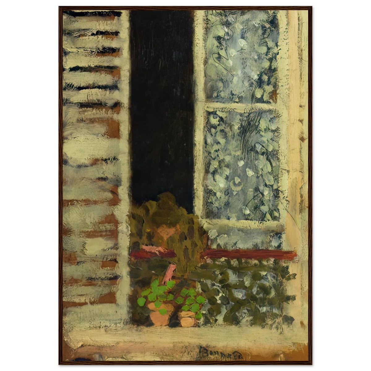 Woman at Her Window Framed Poster | Pierre Bonnard Framed Prints Wall Art | Pierre Bonnard Shop