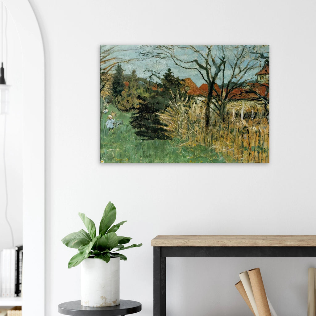 Girl with a Dog in the Park at Grand Lemps (also known as Dauphine) Canvas | Pierre Bonnard Canvas | Pierre Bonnard Shop