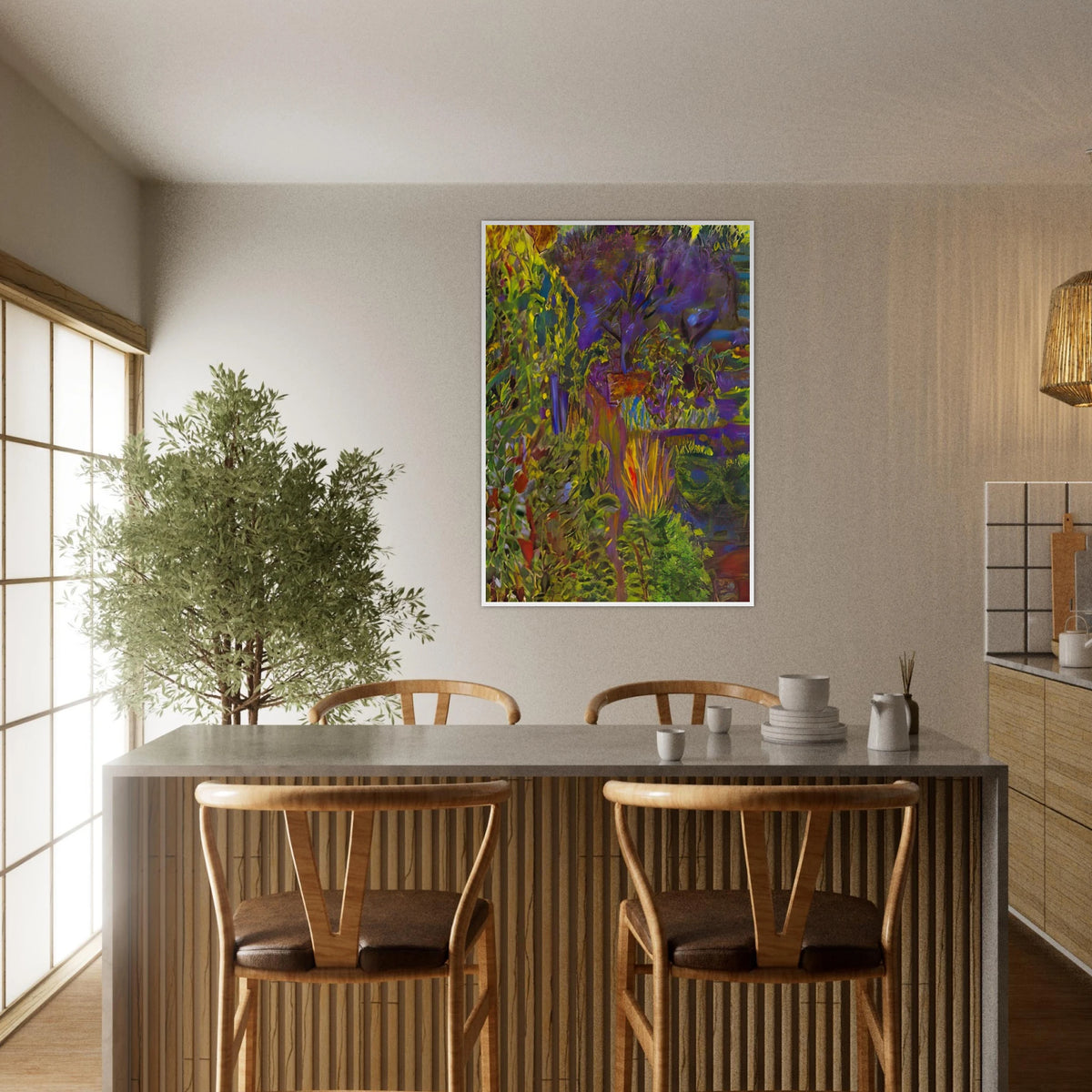 Garden at Midday Framed Poster | Pierre Bonnard Framed Prints Wall Art | Pierre Bonnard Shop