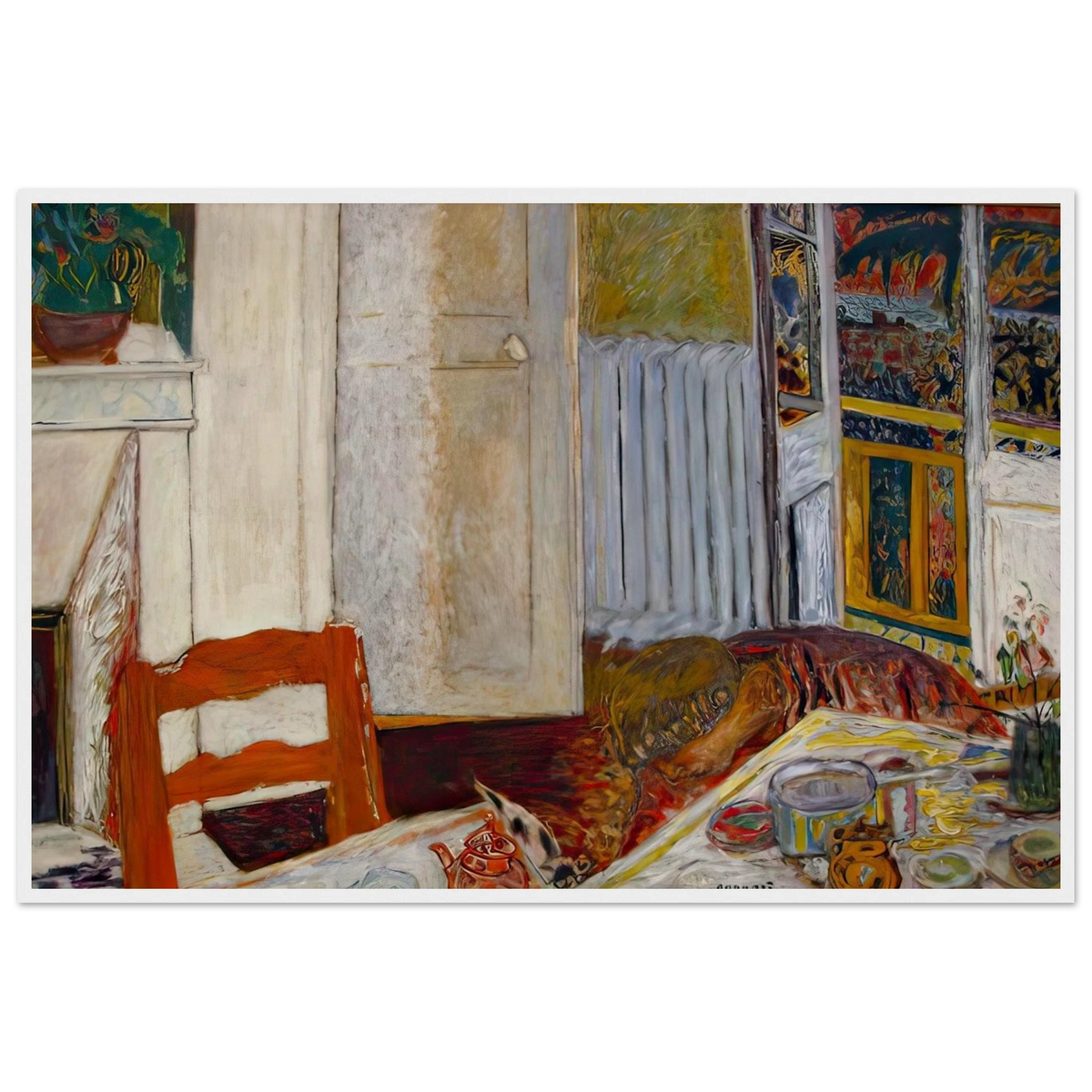 White Interior Framed Poster | Pierre Bonnard Framed Prints Wall Art | Pierre Bonnard Shop