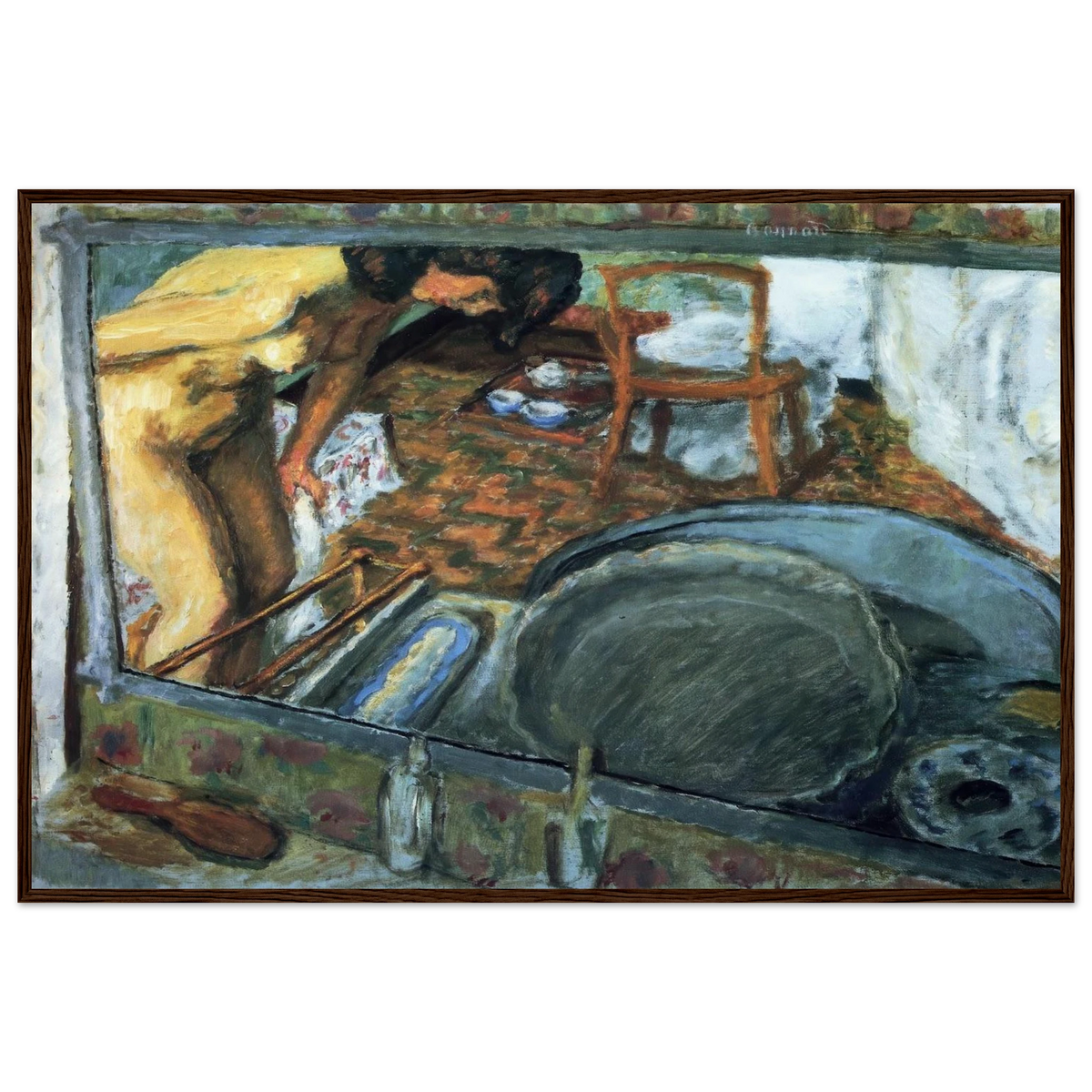 Tub in a Mirror Framed Poster | Pierre Bonnard Framed Prints Wall Art | Pierre Bonnard Shop