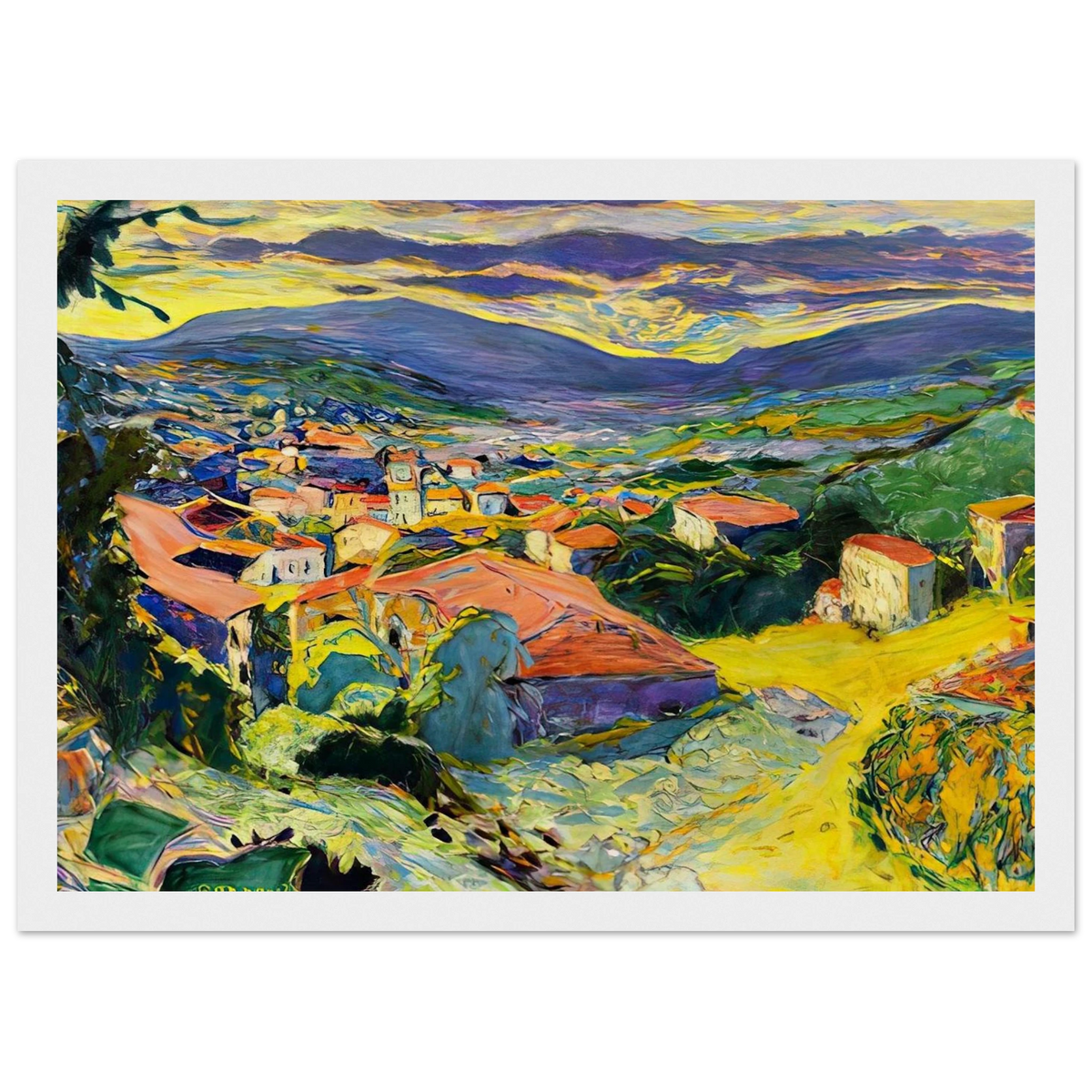 Landscape at Le Cannet Framed Poster | Pierre Bonnard Framed Prints Wall Art | Pierre Bonnard Shop